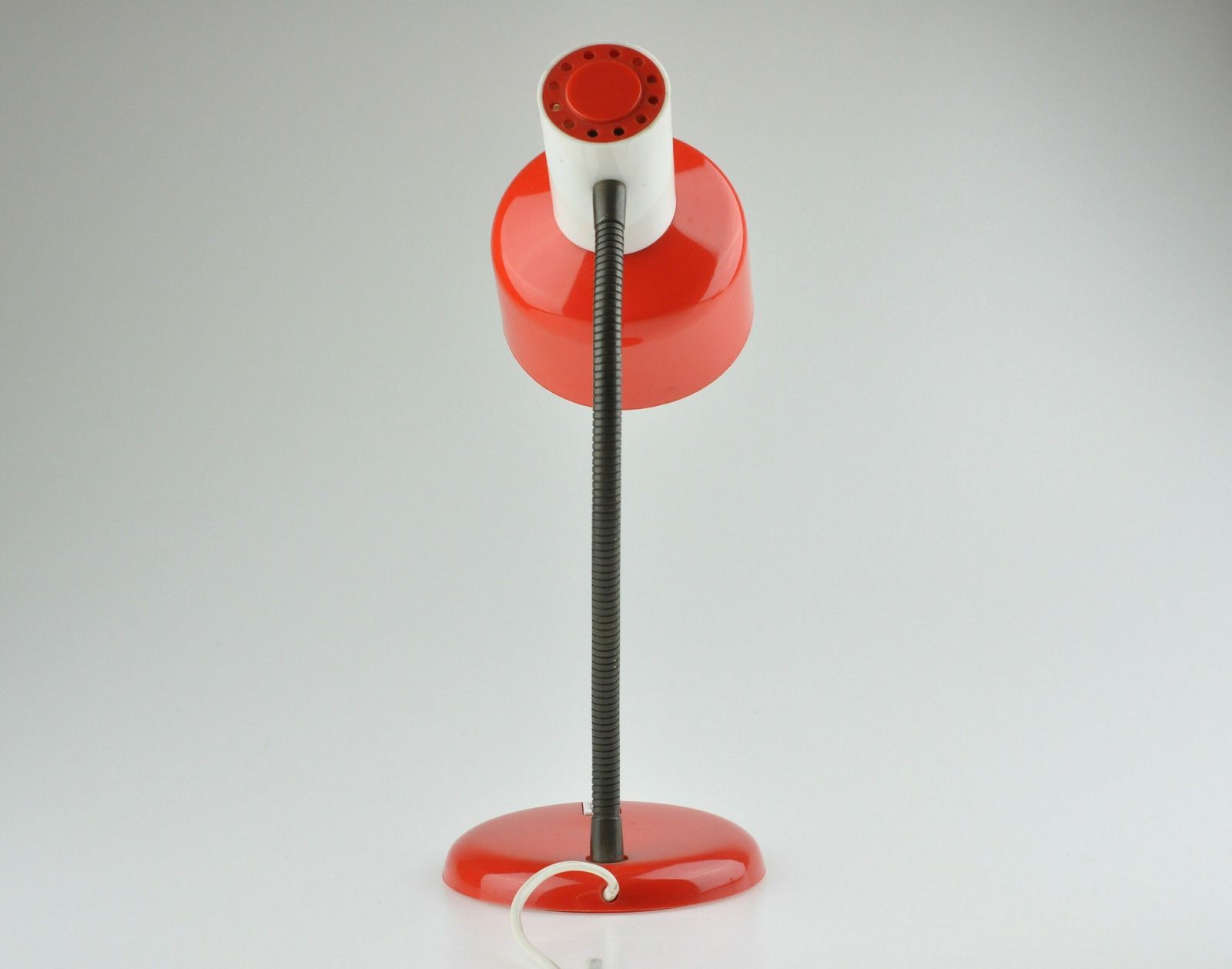 Mid Century Desk Lamp, Metal Lamp, Desk Metal Lamp, Table Lamp, Desk Lamp, Bedside Lamp, Mid Century Lamp, Red Lamp, Table Light photo vinterior
