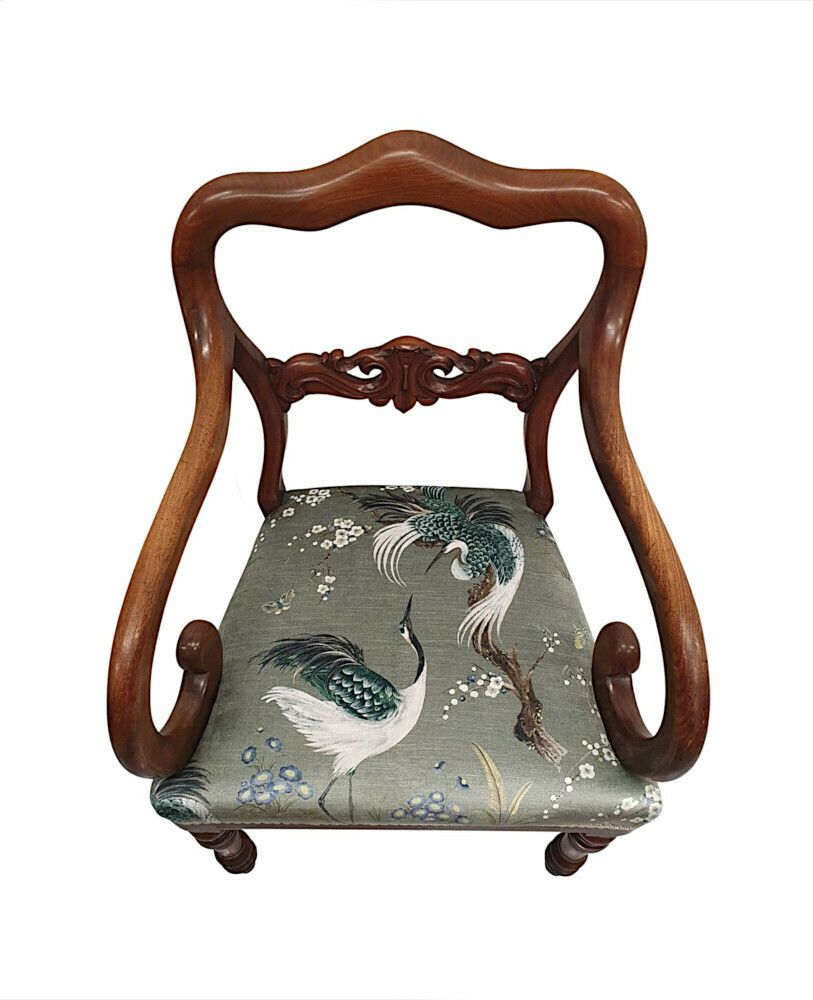 Pair Of 19th Century Mahogany Carver Armchairs photo 2100.0