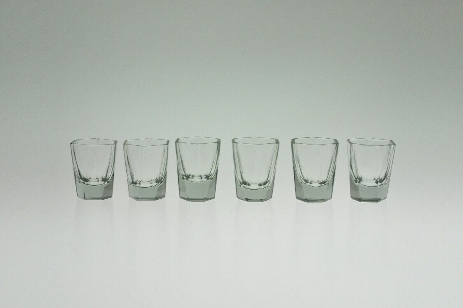 Set Van 6 Glazen, Shotglas, Shotglazen, Tsjechisch Glas, Vintage Glas