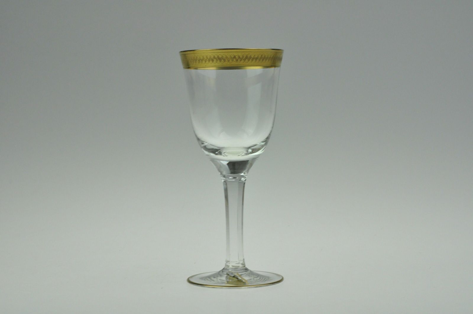6 Vintage Bohemian Czech Vintage Goblets, Handmade Glass, Gold Plated Glass photo vinterior