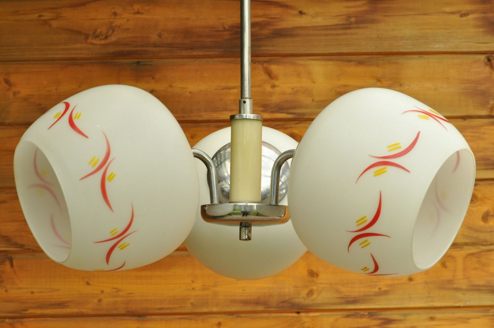 Art Deco Lamp, Chrome Lamp, Chrome Light, Art Deco Chrome And Bakelite Ceiling Lamp, Chrome Lighting, Art Deco Ceiling Light, Art Deco photo buy
