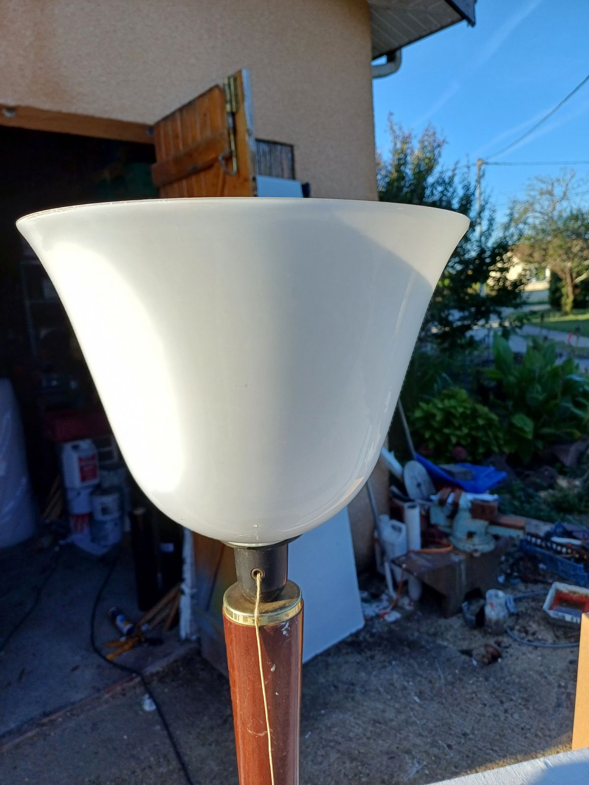 Mazda Art Deco Lamp, 1930s, Glass photo 365.8