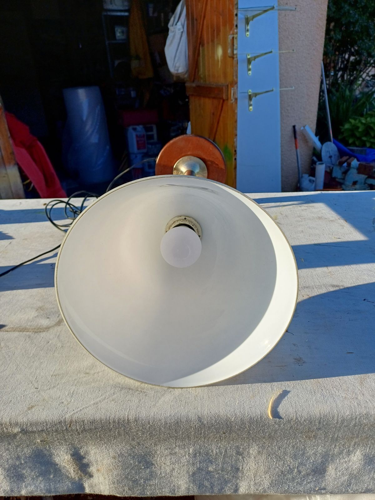 Mazda Art Deco Lamp, 1930s, Glass photo vinterior