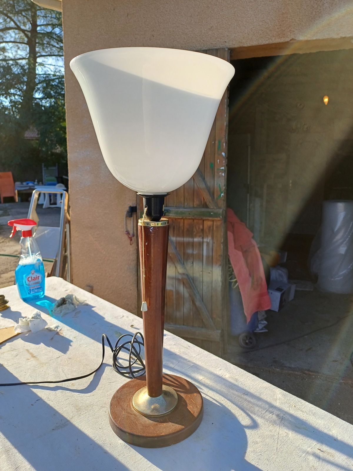 photo vinterior Mazda Art Deco Lamp, 1930s, Glass