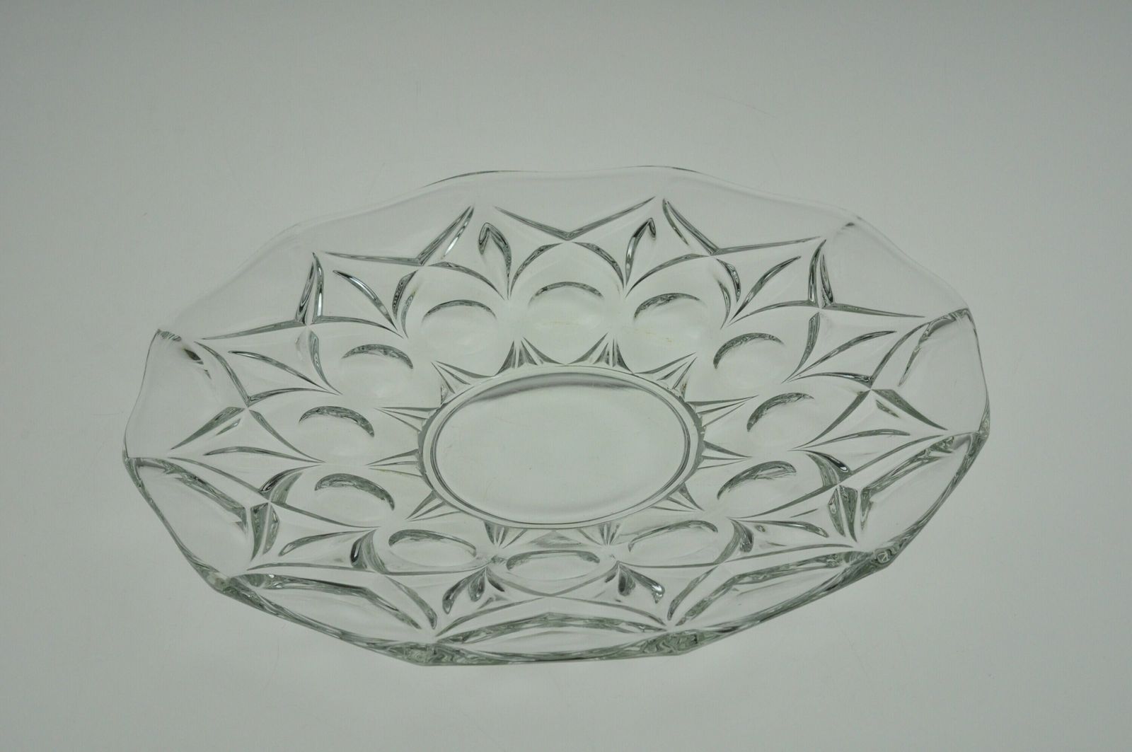 Tsjechisch Vintage Rond Glazen Dienblad, Vintage Glazen Dienblad, Rond Glazen Dienblad, Tsjechisch Glas, Vintage Glaswerk photo 83.0
