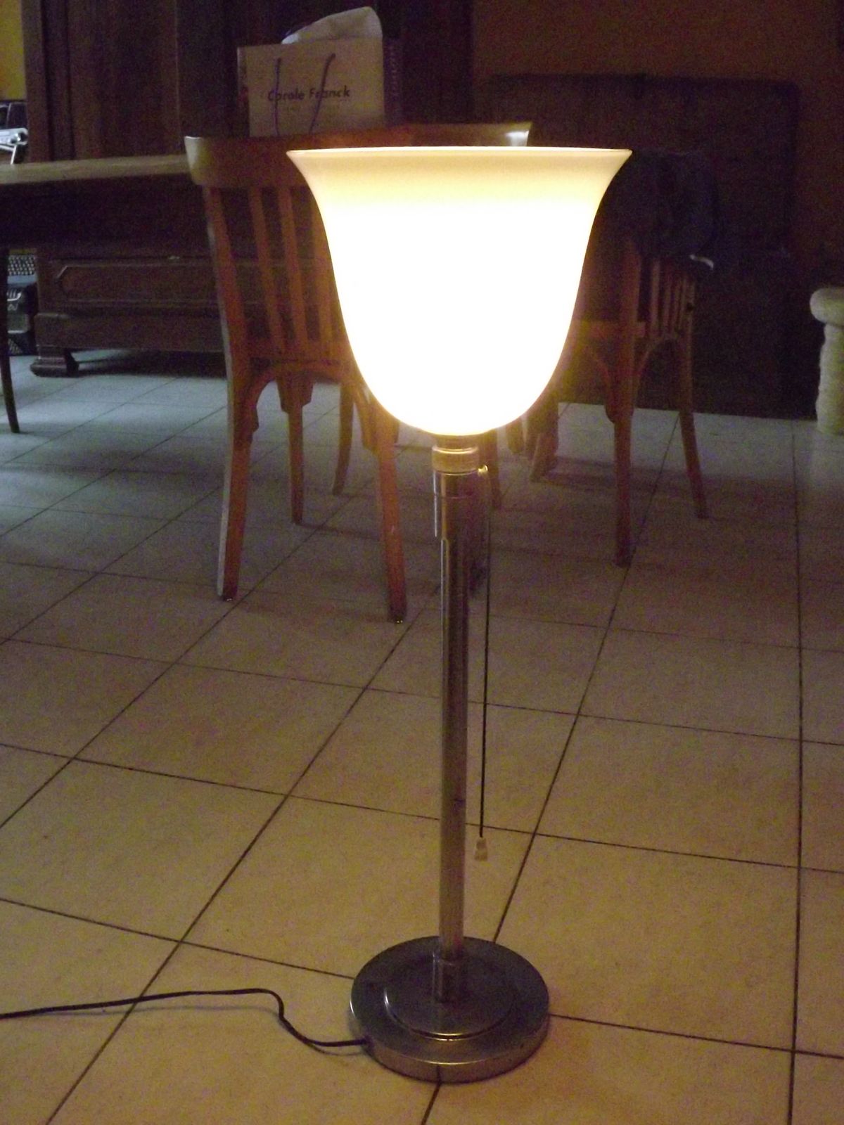 Mazda Art Deco Lamp, 1930s, Glass photo 493.52