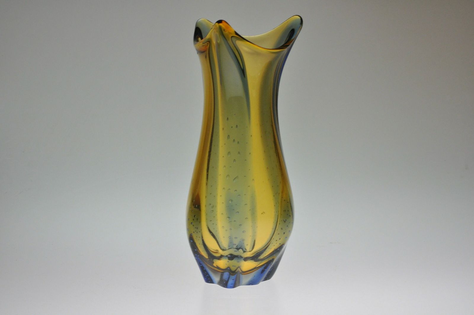 Hana Machovska Mstisov Pizzicato, Glazen Vaas, Mid Century Glas, Kunstglas, Tsjechische Glazen Vaas, Handgemaakt Glas, Tsjechisch Glas, Mid Century Vaas photo 155.0