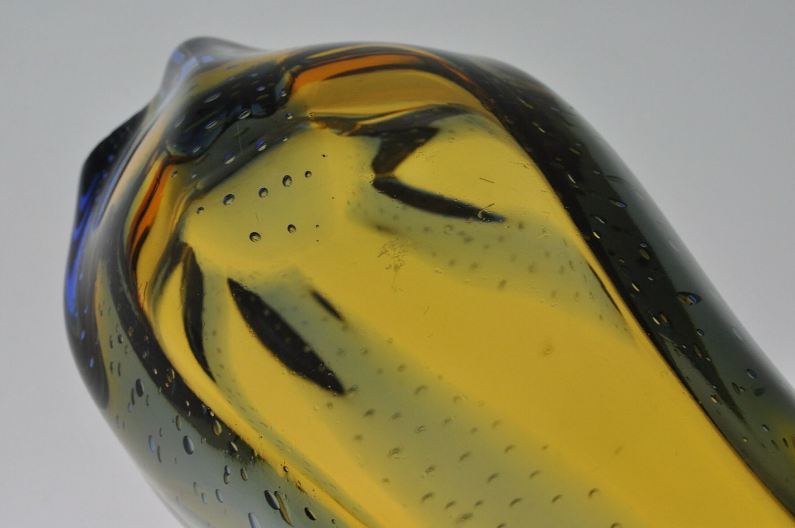 Hana Machovska Mstisov Pizzicato, Glass Vase, Mid Century Glass, Art Glass, Czech Glass Vase, Hand Made Glass, Czech Glass, Mid Century Vase photo buy