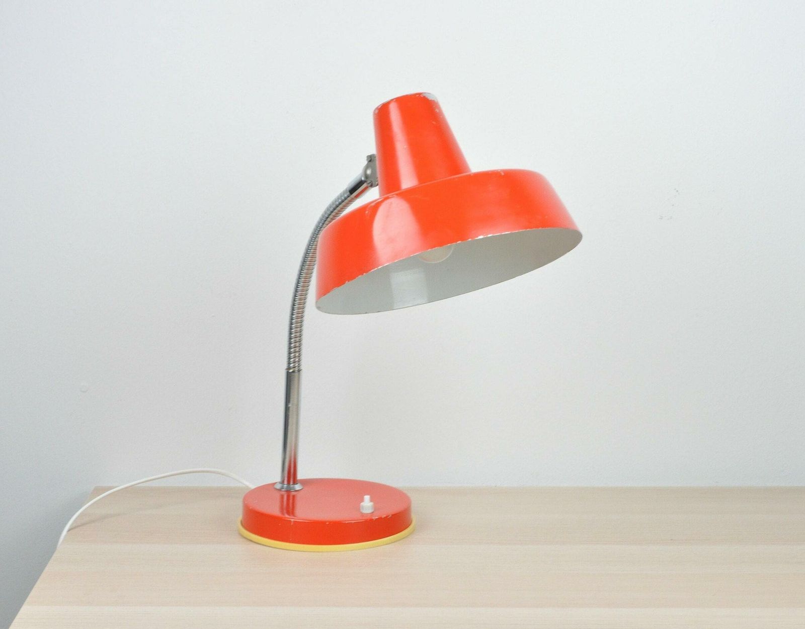 Mid Century Lamp, Red , Industrial Lamp, Mid Century Lighting, Desk Architect Office Lamp, Table Light, Lighting photo furniture