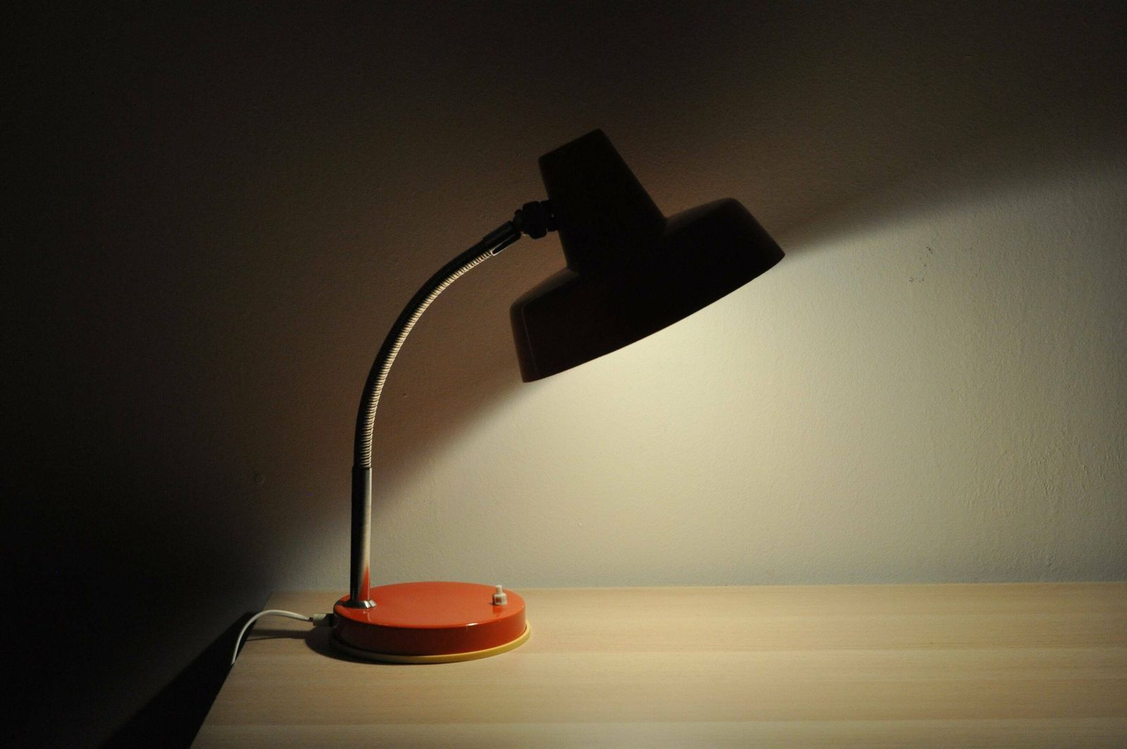 photo for sale Mid Century Lamp, Red , Industrial Lamp, Mid Century Lighting, Desk Architect Office Lamp, Table Light, Lighting
