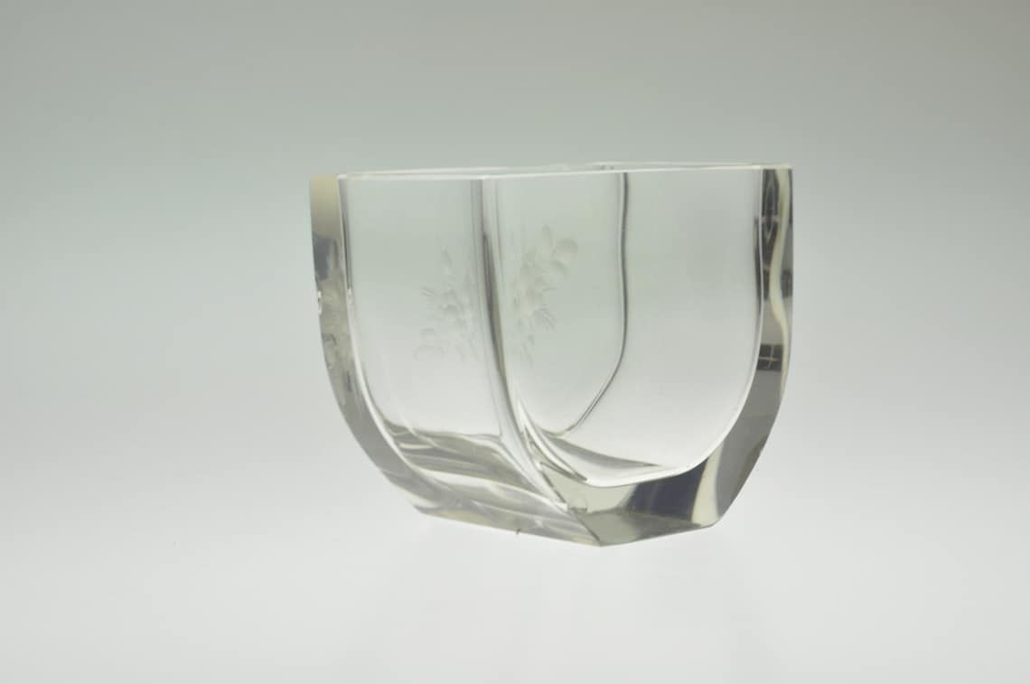 Moser Glass Vase, Moser Glass, Moser Vase, Vintage Vase, Antique Vase, Antique Vases, Vintage Glass Vase, Art Glass Vase photo Home Decor