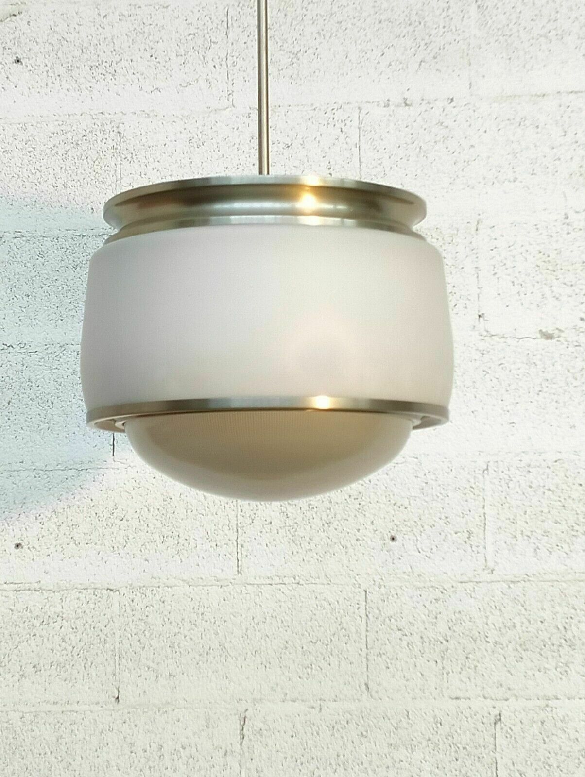 photo for sale Glass Pendant Lamp “Kappa” Model By Sergio Mazza For Artemide 60s
