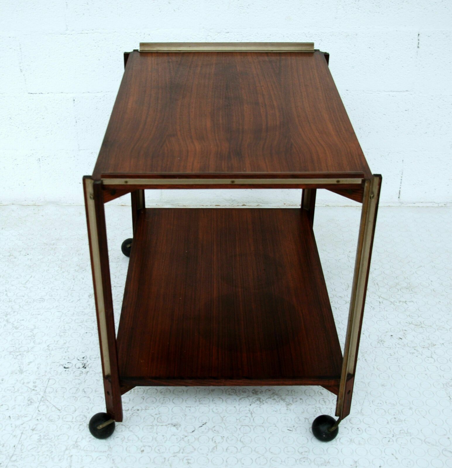 Ico Parisi For Stildomus, 60s Wooden Trolley Cart photo Furniture