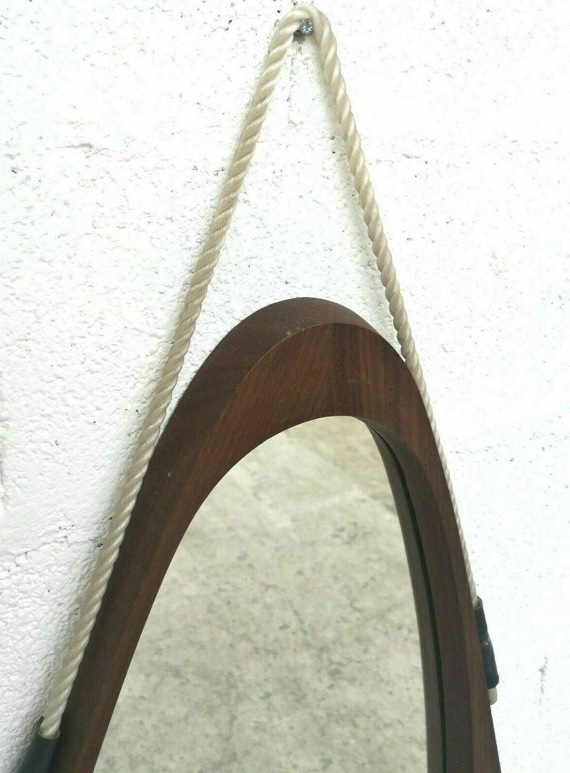 Scandinavian Design Teak Rhombus Mirror From The 60s And 70s photo 303.0