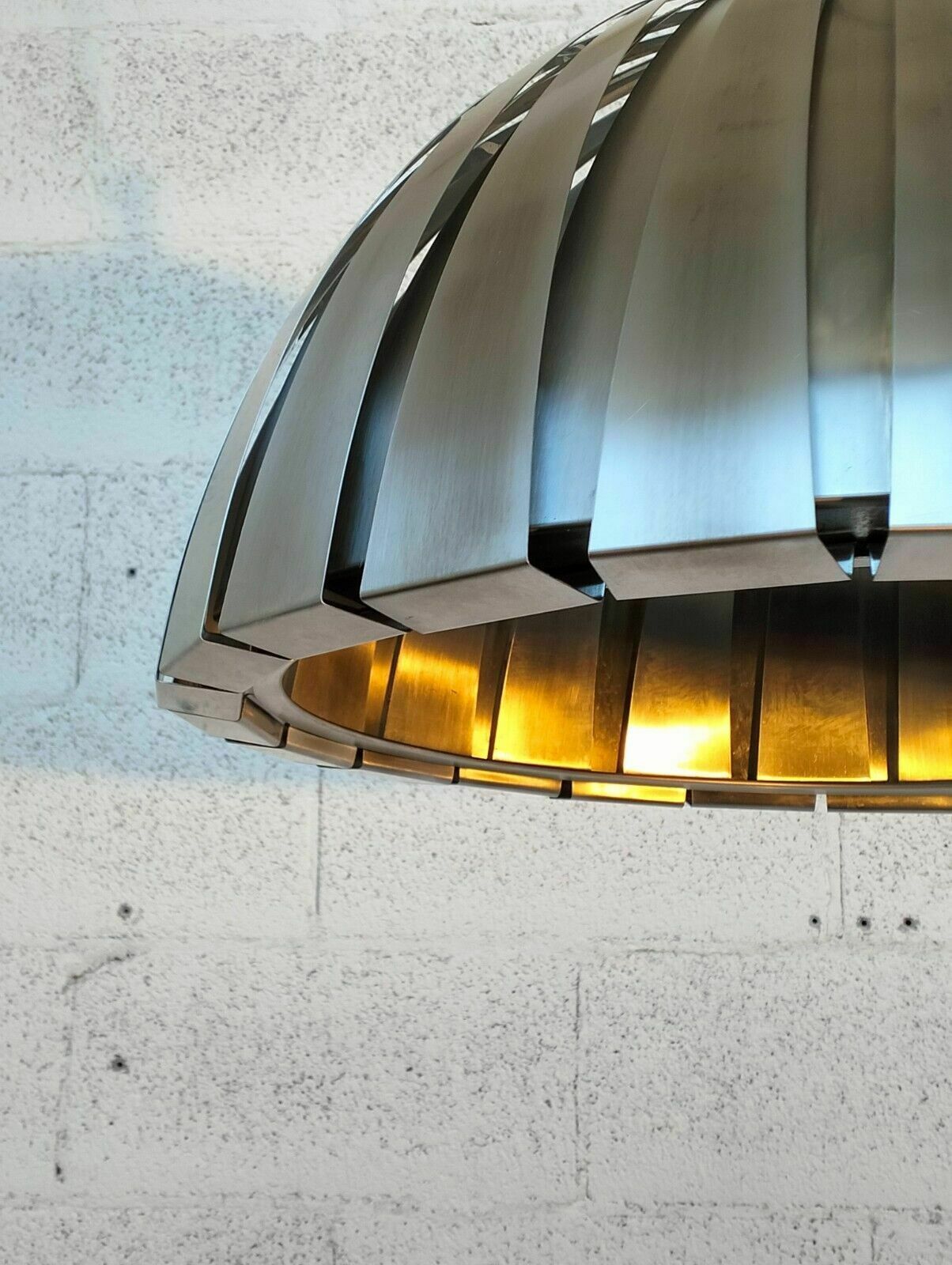 Stainless Steel Pendant Lamp Chandelier By Elio Martinelli For Martinell photo 105.0