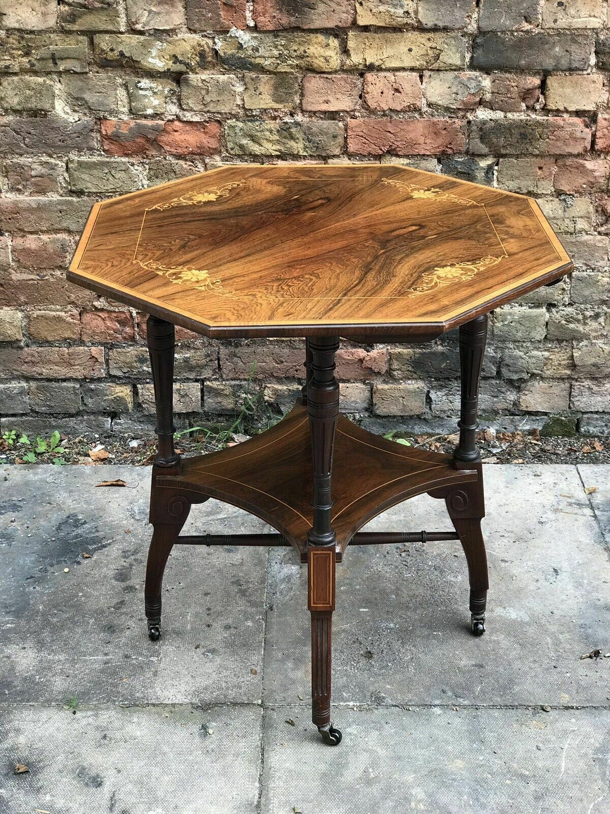 Aesthetic Movement Inlaid Rosewood Occasional Table. photo buy