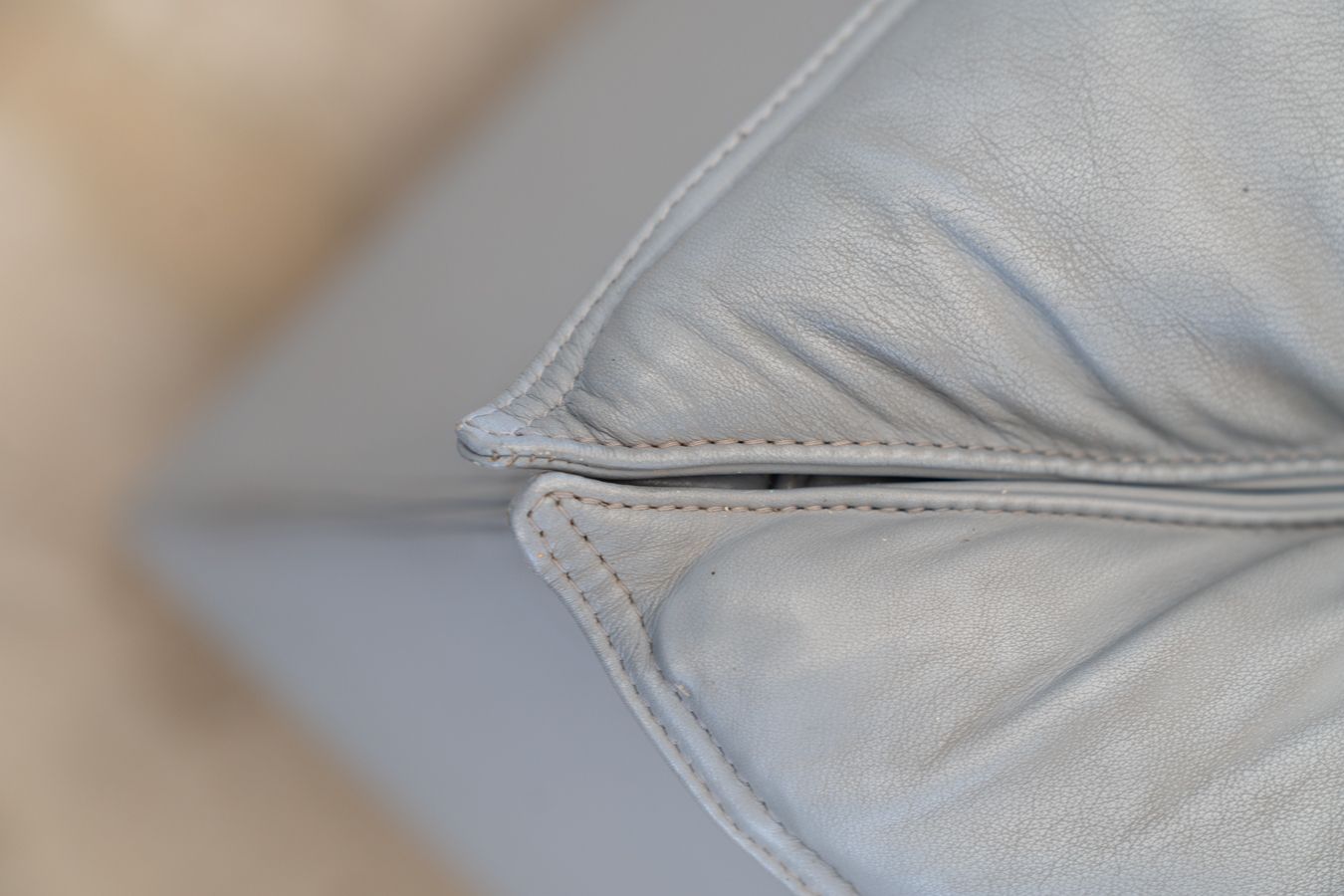 Serenade Corner Sofa By Tito Agnoli For Frau In Blue Leather And Goose Down, 1980s photo vinterior
