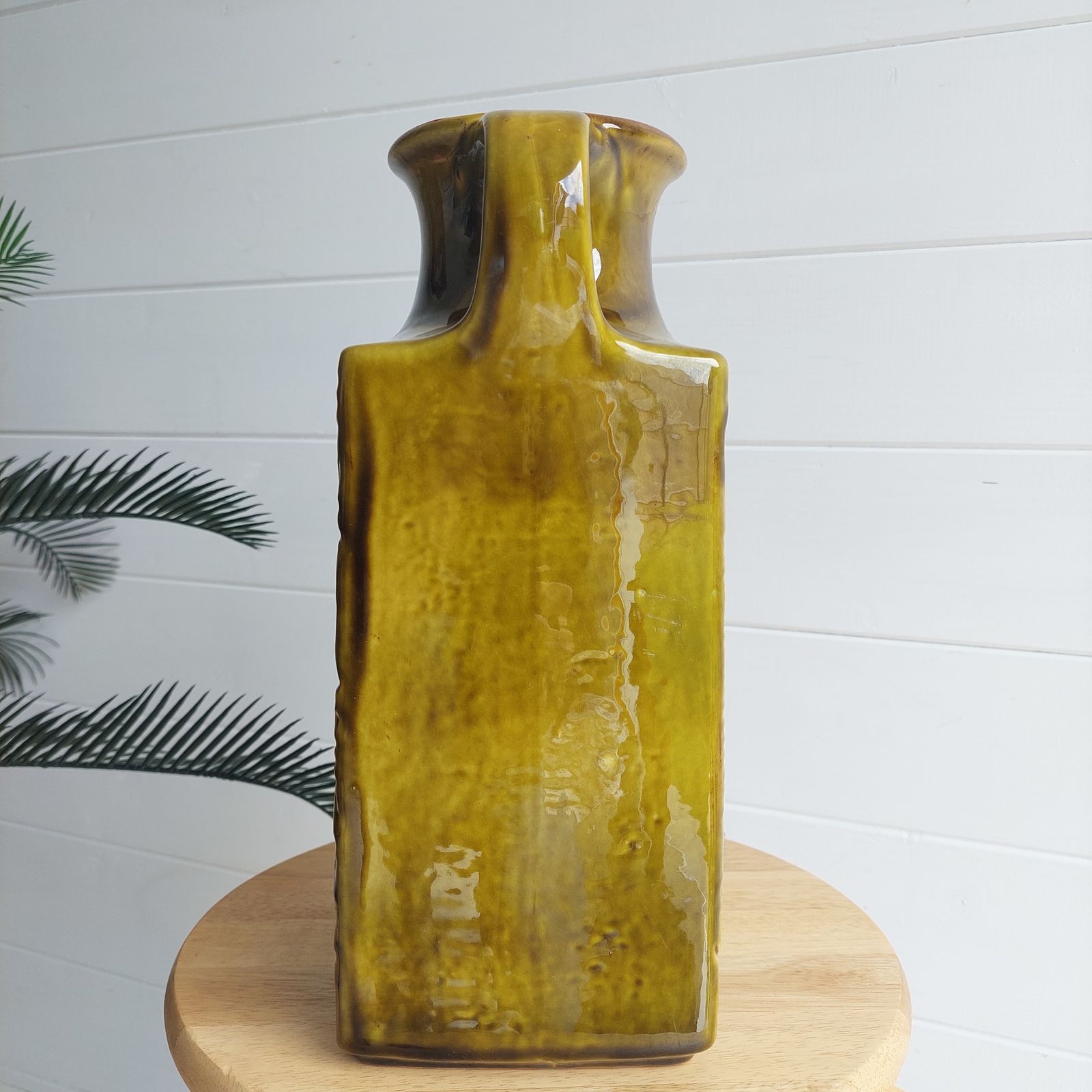 Carstens Ceramic Vase Prehistoric Model 7151 30 Design By Gerda Heuckeroth West Germany Pottery 70s photo vinterior