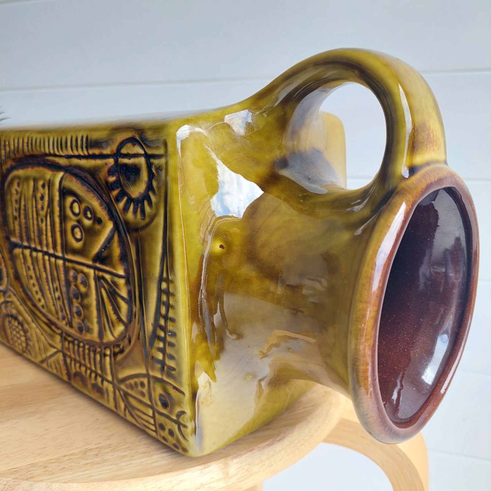 photo furniture Carstens Ceramic Vase Prehistoric Model 7151 30 Design By Gerda Heuckeroth West Germany Pottery 70s