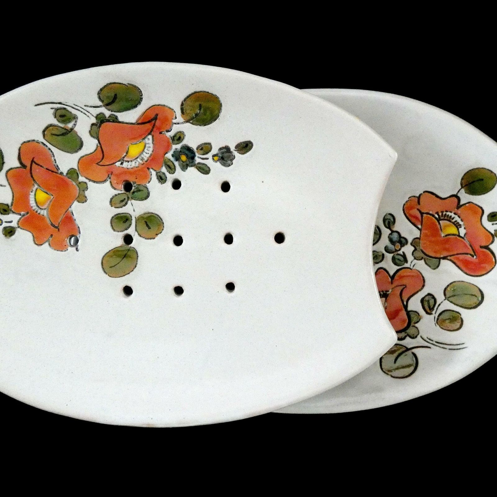 Vintage Vallauris Aspergeschotel – Frans Majolica Serveerset, Vallauris Aardewerk, Ca. Jaren 1950