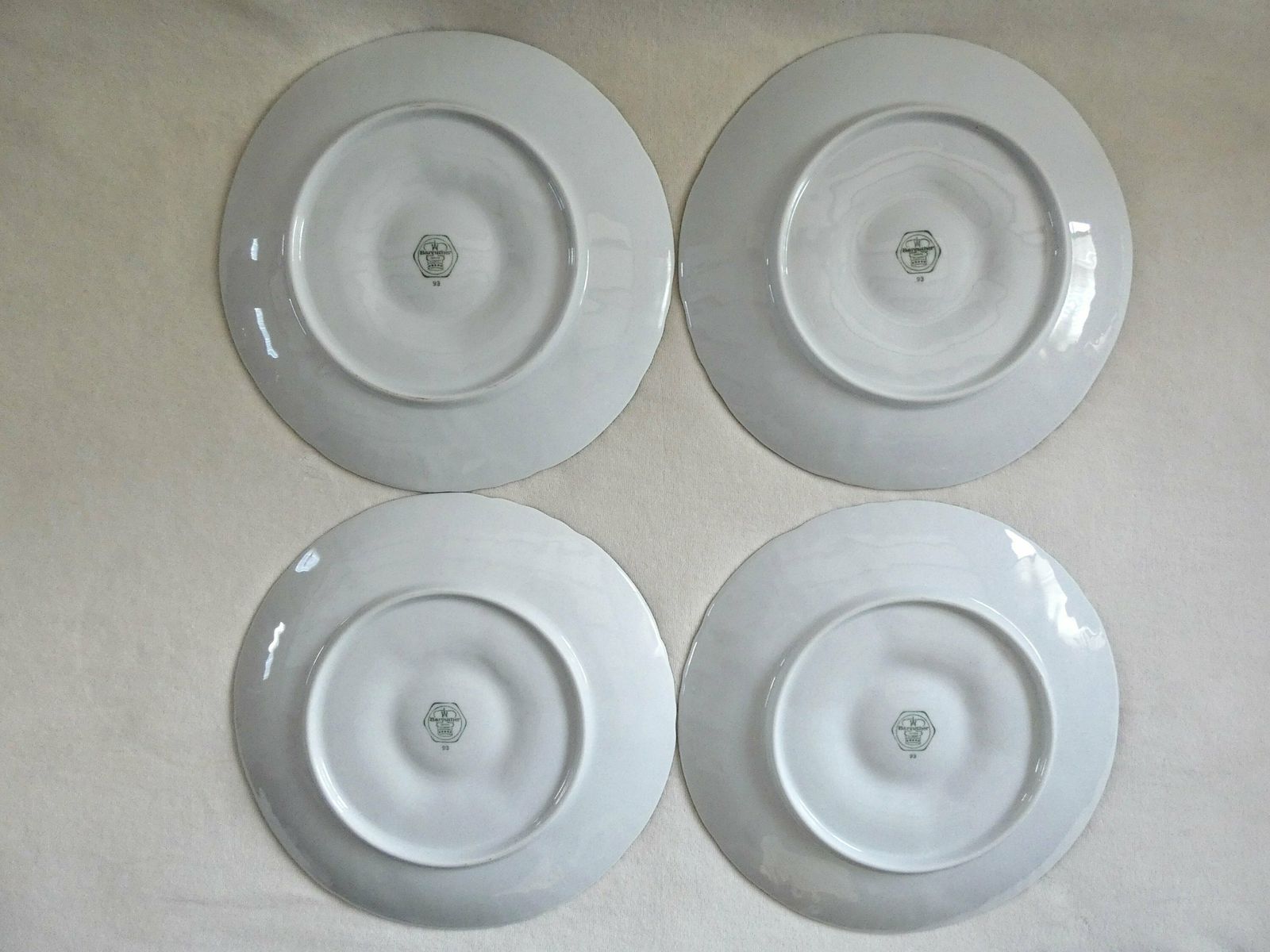 Bareuther Bavaria Oyster Plates, Vintage German Oyster Platter, Bavaria Porcelain Oyster Plate, Rare White Oyster Serving Plate, Germany 60 photo 118.82