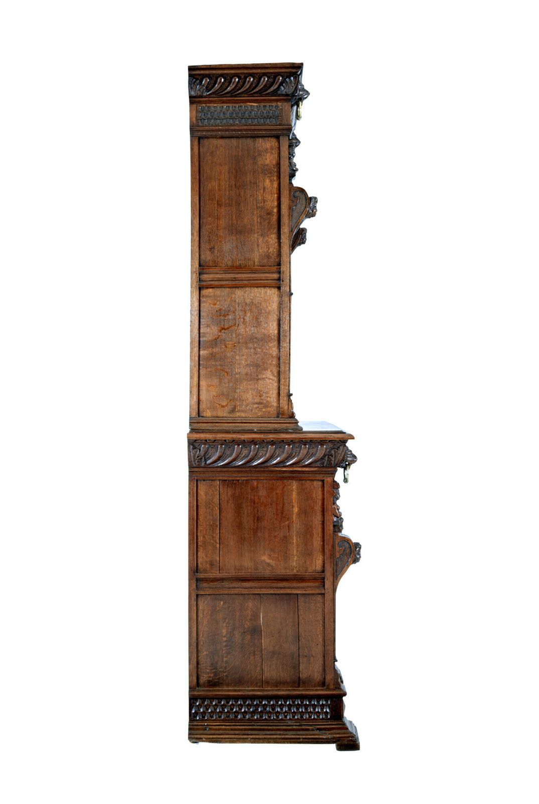 19th Century Flemish Oak And Stain Glass Cabinet photo 2085.0
