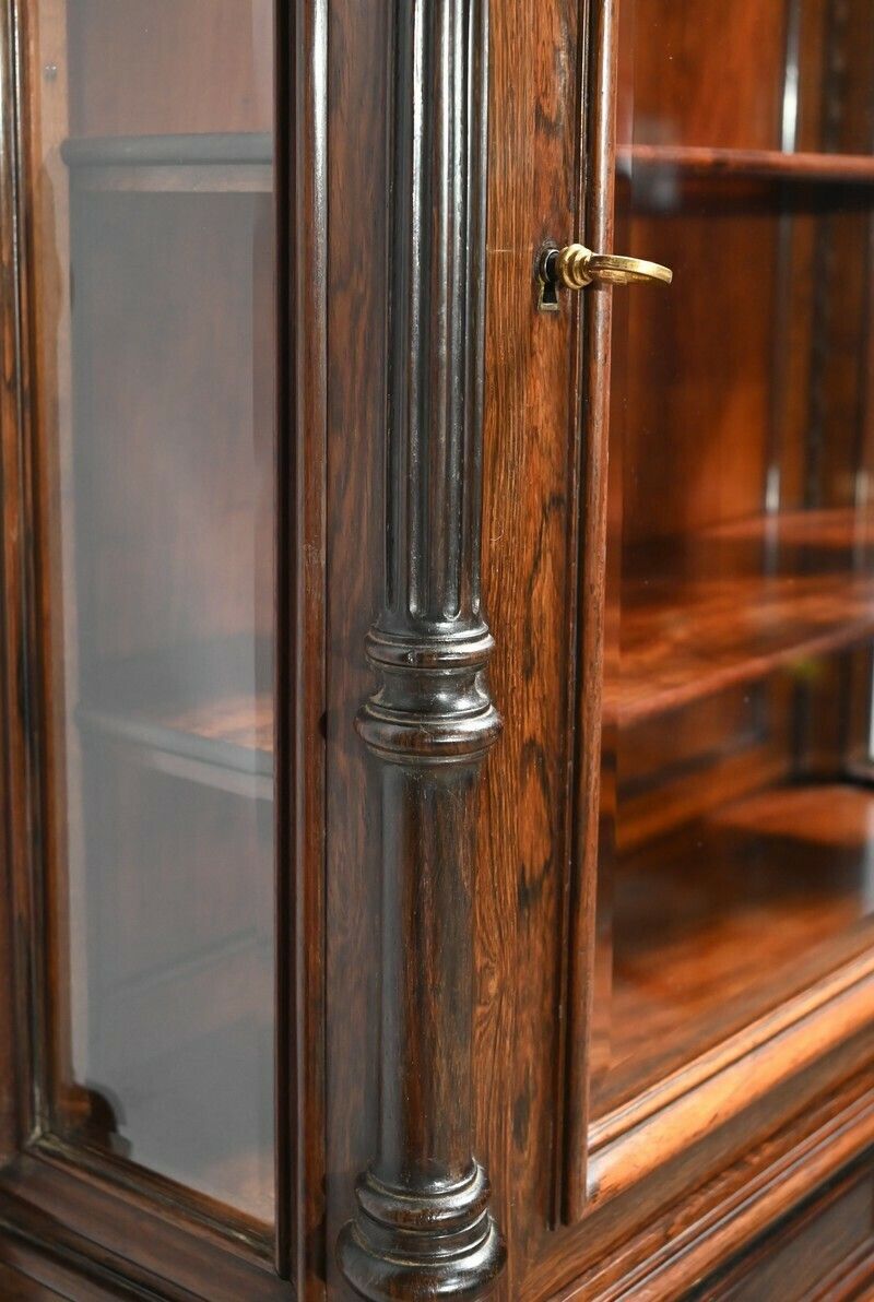 photo vinterior Small Rosewood Showcase Desk Napoleon III Period  Mid 19th Century