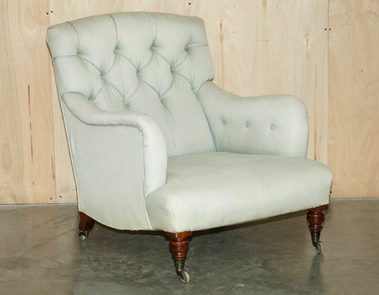 Rare Original Victorian Howard And Sons Bridgewater Armchair Period Upholstery photo Furniture