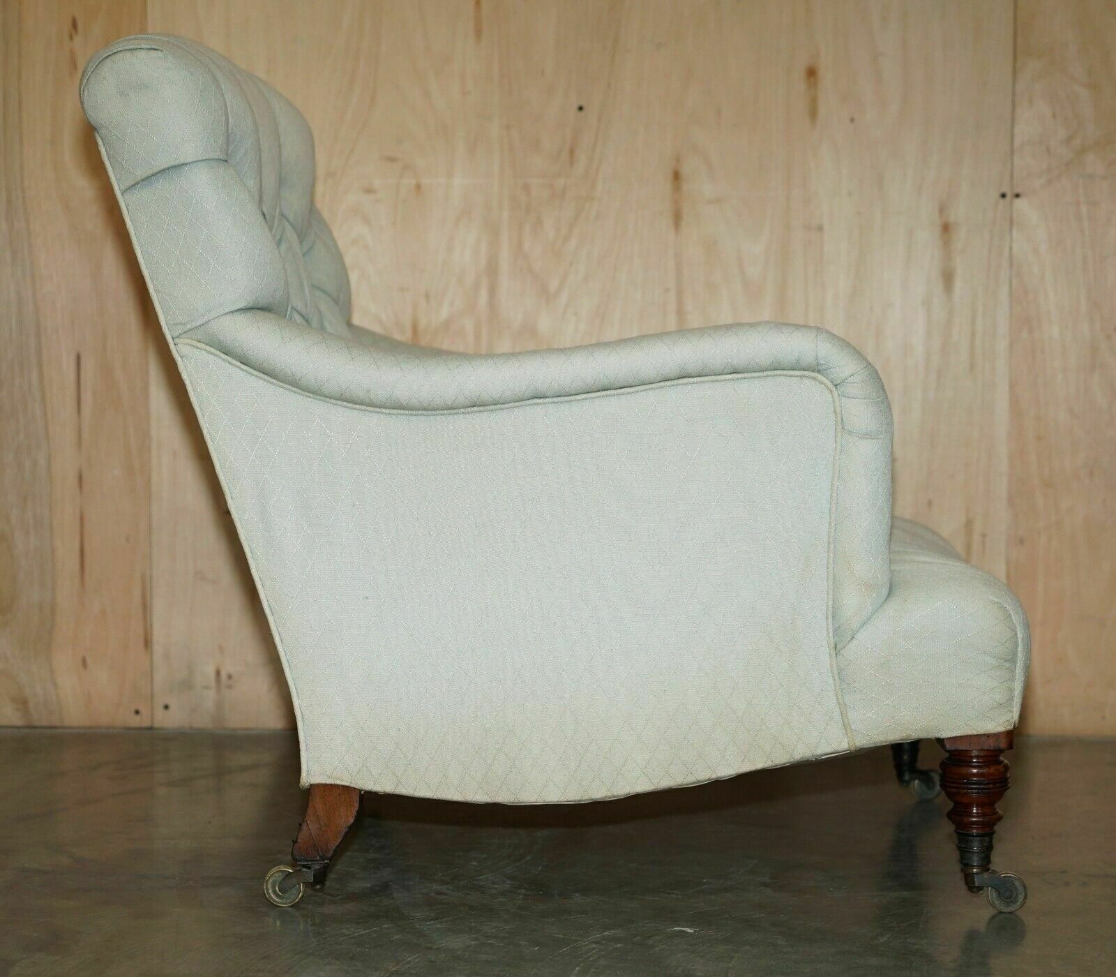 photo for sale Rare Original Victorian Howard And Sons Bridgewater Armchair Period Upholstery