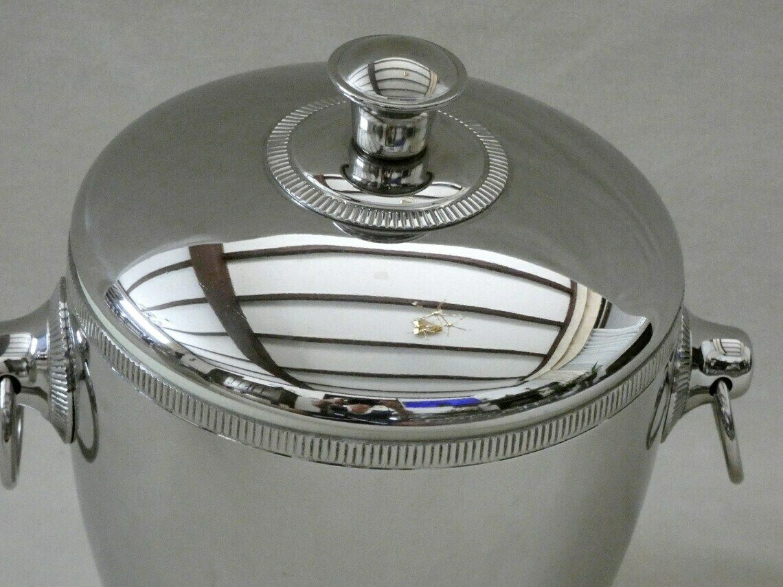 photo for sale 2 Vintage Franse Ijsemmers Letang Remy Champagnekoeler Ijscontainer Wijnkoeler Barcart Accessoires Jaren 70