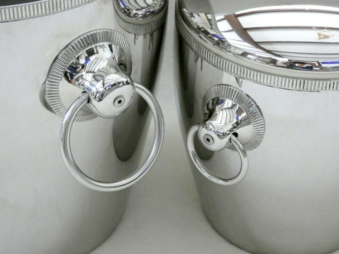 180.0 2 Vintage Franse Ijsemmers Letang Remy Champagnekoeler Ijscontainer Wijnkoeler Barcart Accessoires Jaren 70 photo