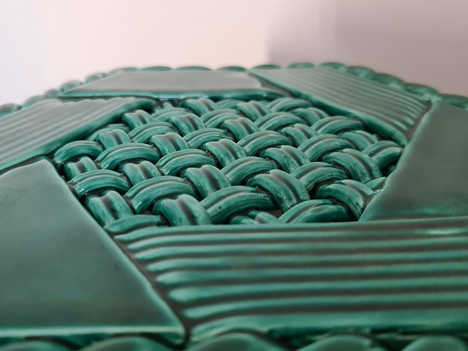 Trivety Signed Vallauris Fpp In Massier Green / 50s / French Ceramics / Craftsmanship / France / Twentieth Century photo furniture