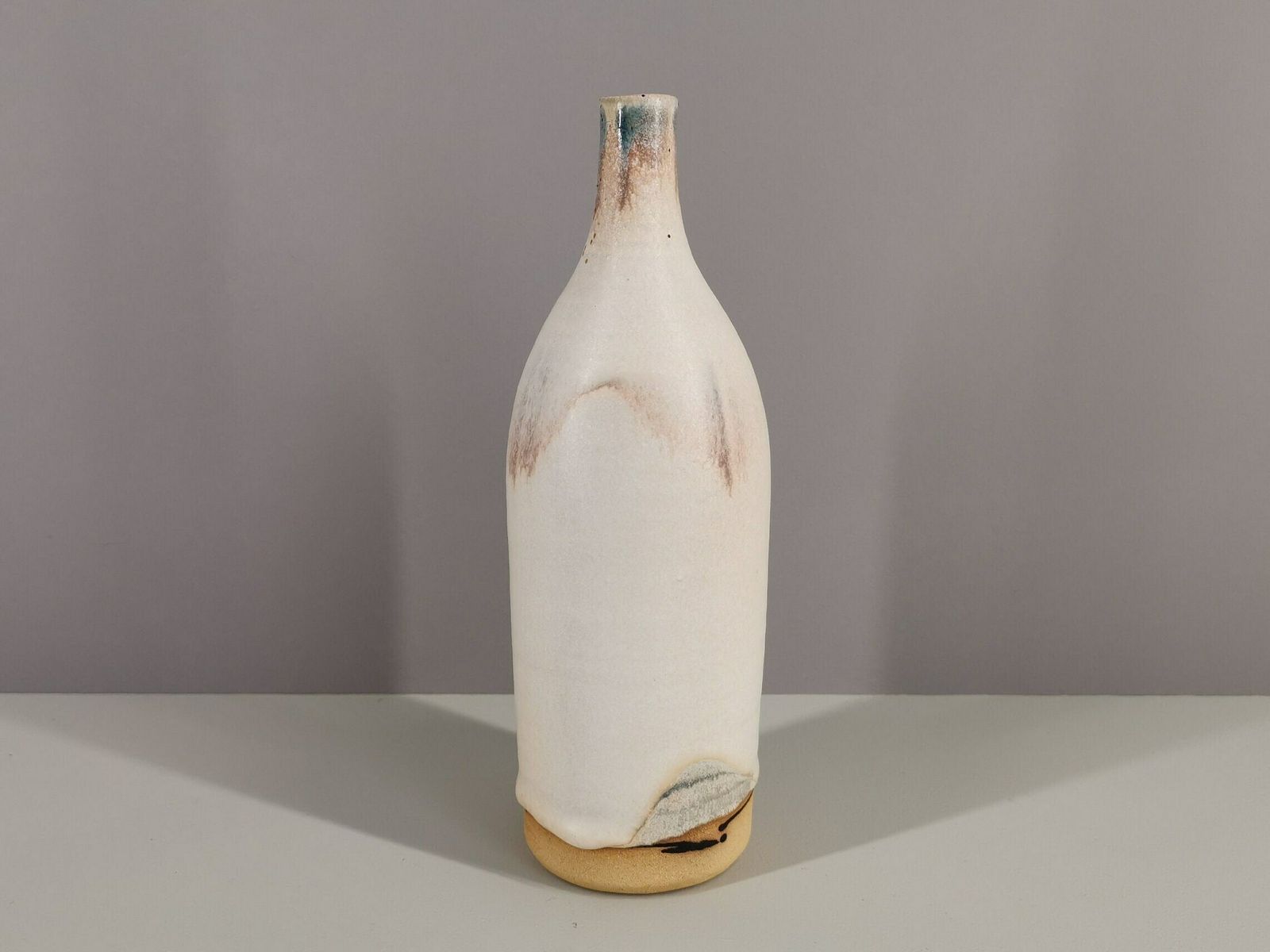 French Soliflore Vase In Glazed Stoneware / French Ceramics / Craftsmanship / France / Twentieth Century