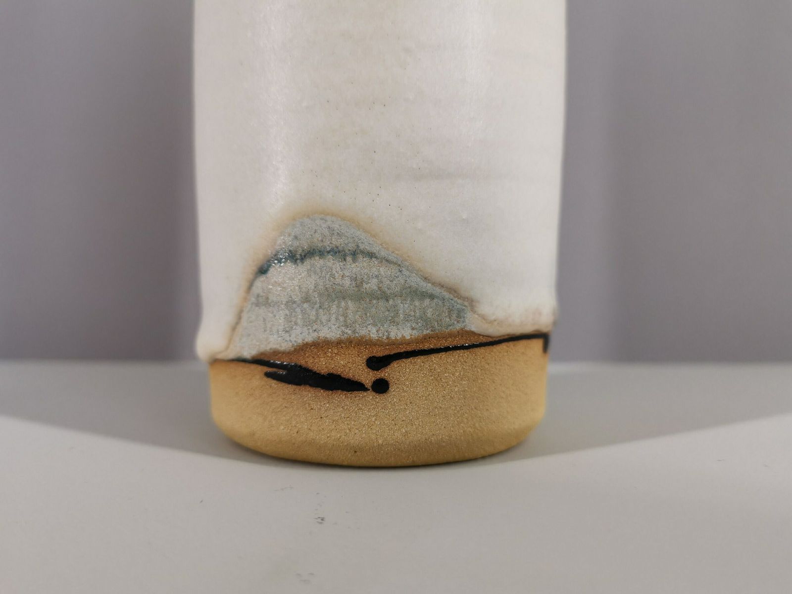 French Soliflore Vase In Glazed Stoneware / French Ceramics / Craftsmanship / France / Twentieth Century photo vinterior