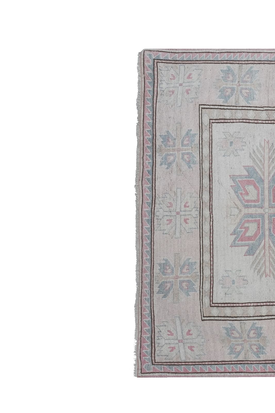 Decorative Soft Muted Color Turkish Oushak , Living Room  5'11'' X 7'3'' photo 700.0