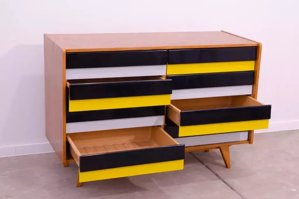 Mid Century Chest Of Drawers U 458 By Jiri Jiroutek Czechoslovakia 1960s photo vinterior