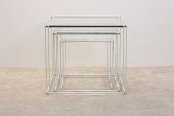 Isocele Graphical Nesting Tables By Max Sauze For Atrow, 1970s