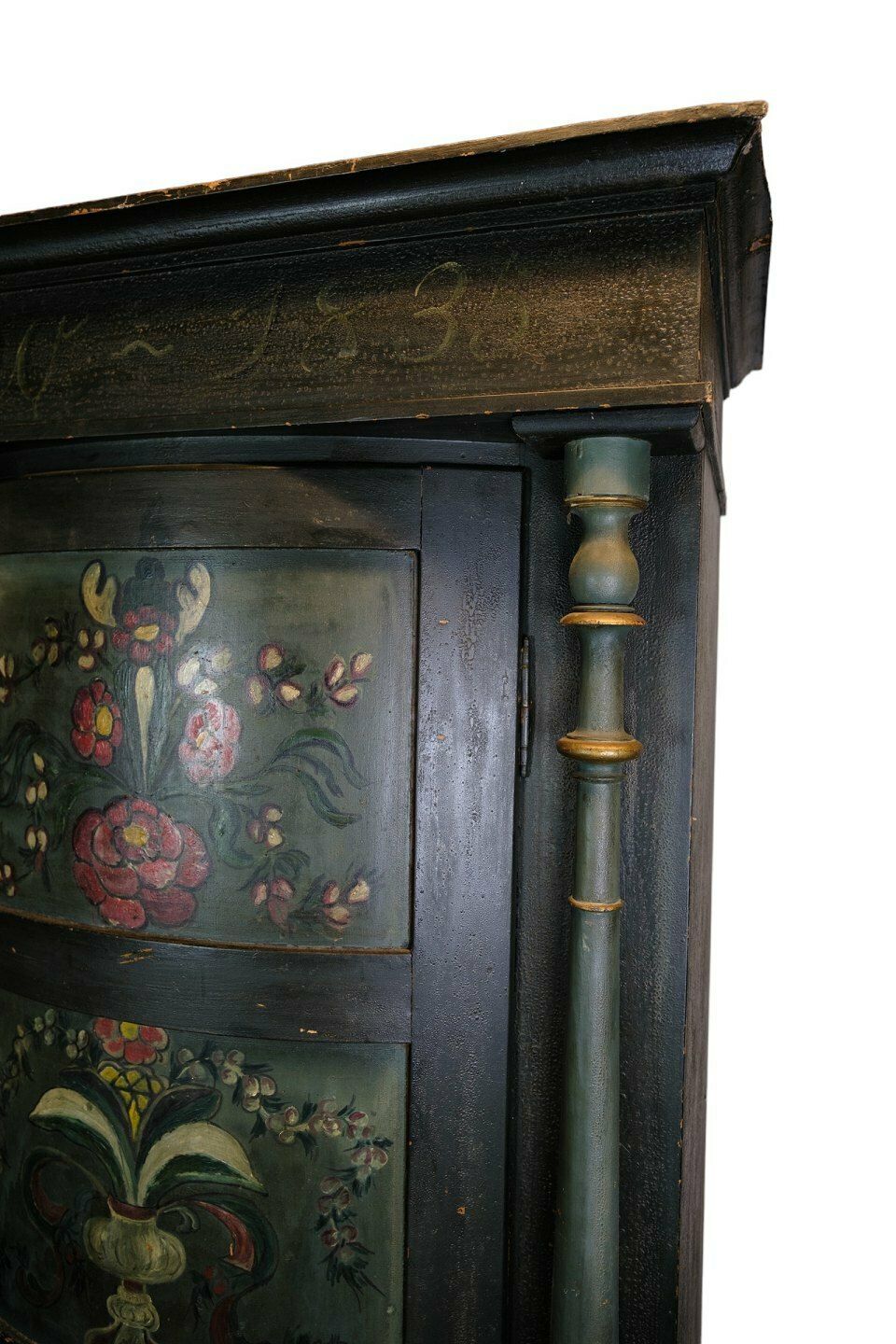 Hedebo Cabinet With Flowers Decoration From 1836s photo furniture