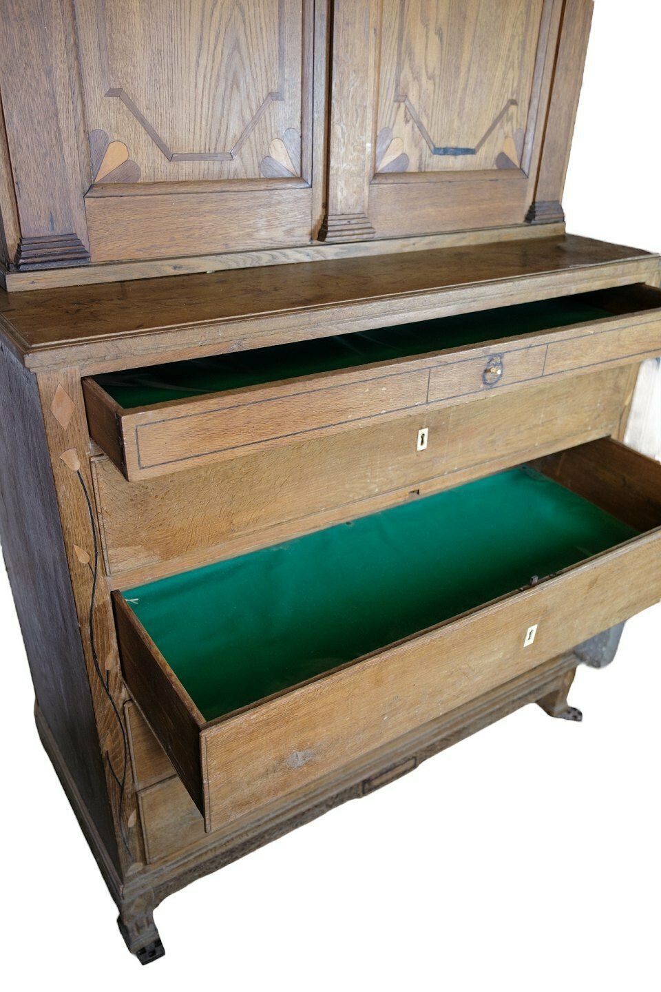 Frisian Style Chest Of Drawers With Upper Cabinet In Oak From 1820s photo buy