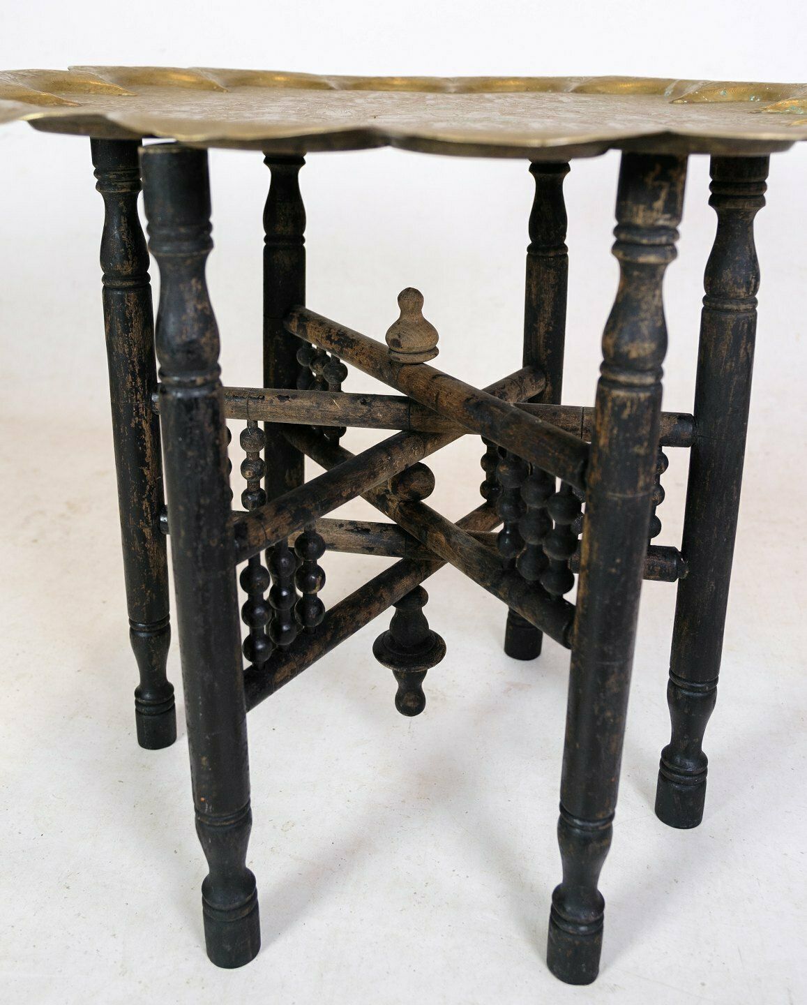 Table Indian Origin In Brass From 1950 photo Furniture