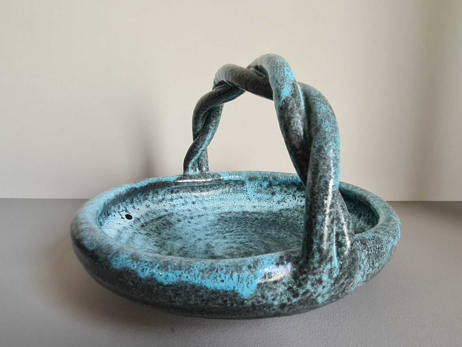 Fruit Bowl Or Dish Vallauris / 50s / French Ceramics / Craft Work / France / 20th Century