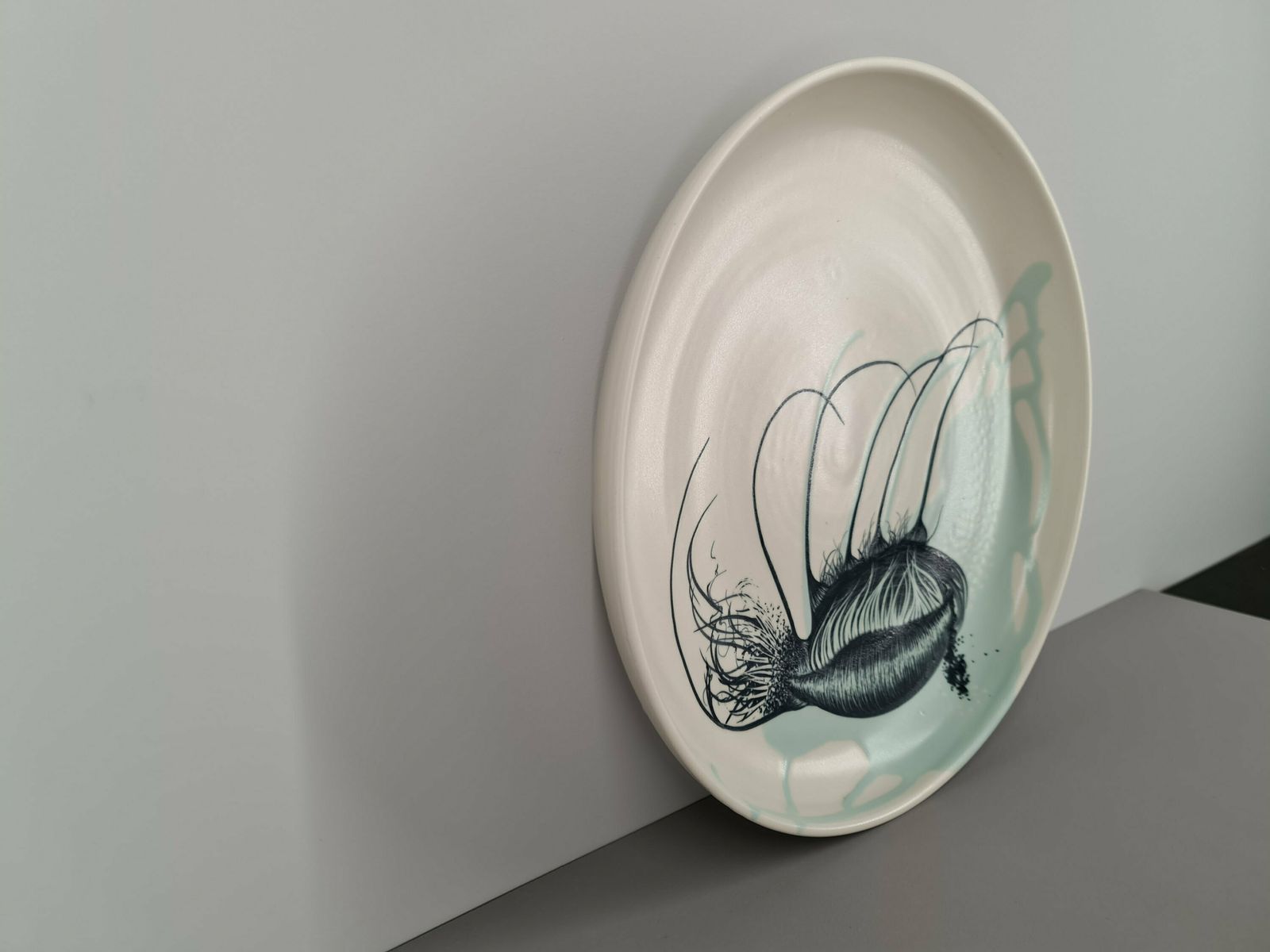 photo furniture Signed Ceramic Fruit Dish Or Bowl / Handmade / 90s / French Ceramics / Craft Work / France / 20th Century