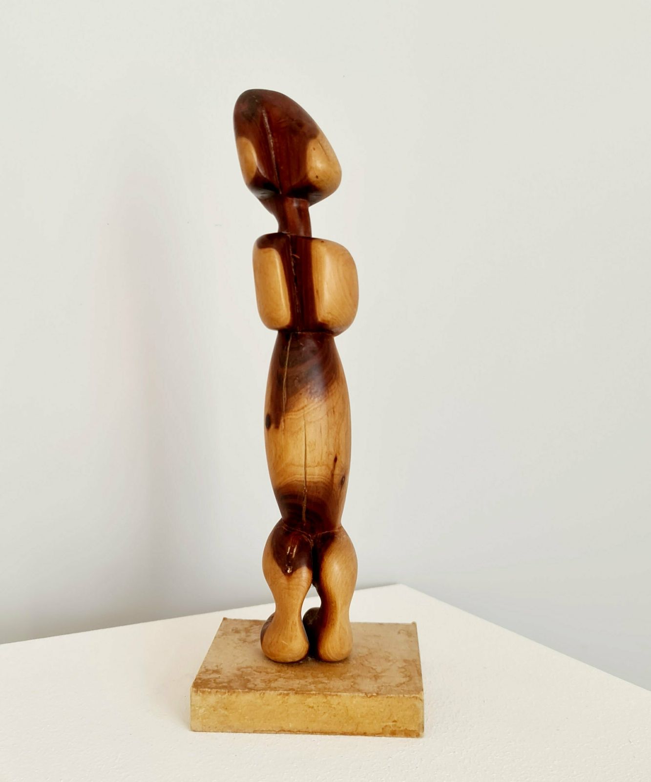 Modernist Sculpture Signed In Wood With Organic Forms / Art / Collection / Mid Century / Vintage / Xxth Century photo 156.0