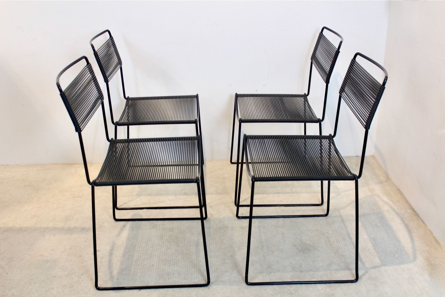 Set Of Spaghetti Chairs By Giandomenico Belotti For Alias, Italy photo vinterior