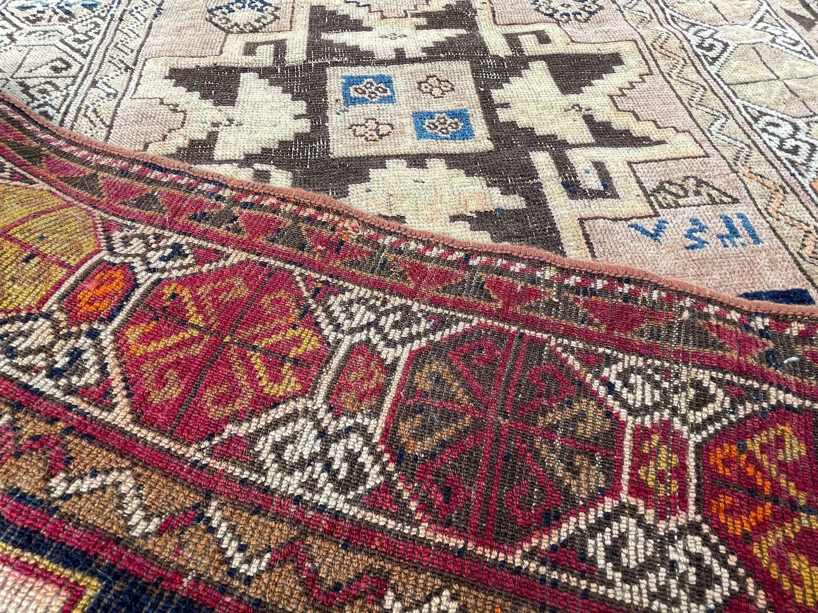 Antique Turkish Rug Runner ,Feiner Handgeknüpfter Orientteppich Türkisch Teppich Läufer , 326 X 96 Cm photo buy