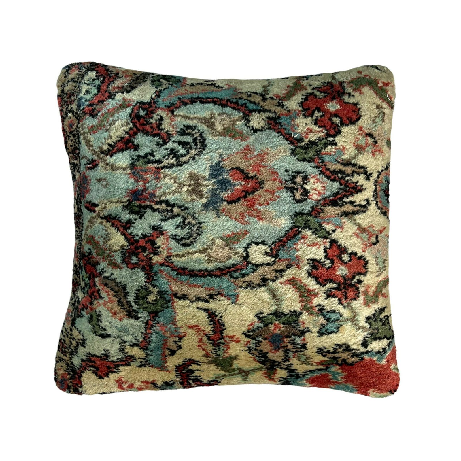 18'' X 18'' Vintage Handgemaakte Tapijtkussenhoes, 45 X 45 Cm Decoratieve Tapijtkussenhoes, Grote Vintage Turkse Tapijtkussenhoes photo Textiel