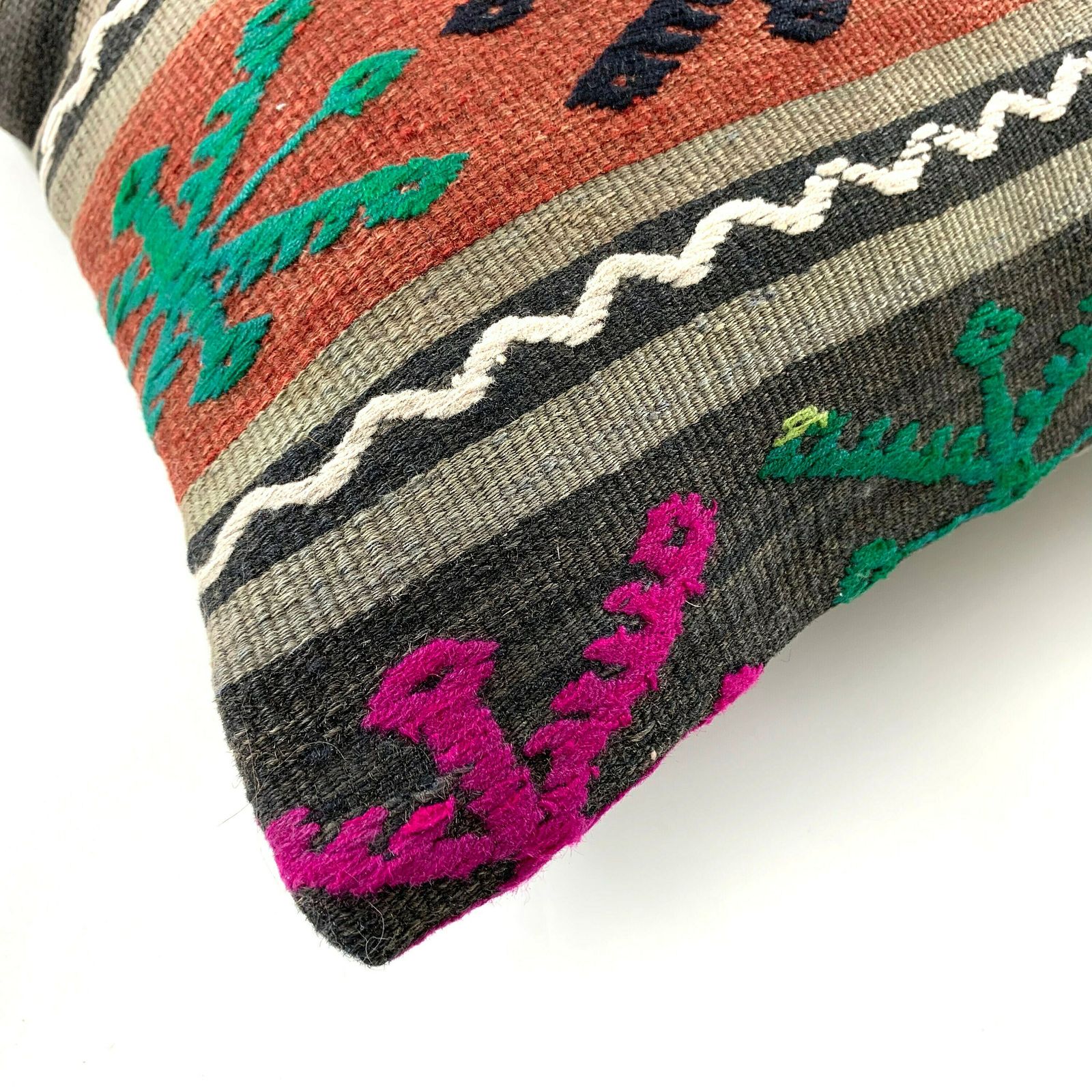 45x45 Cm Vintage Turkish Kilim Pillow Cover , Decorative Handmade Cushion Cover photo for sale