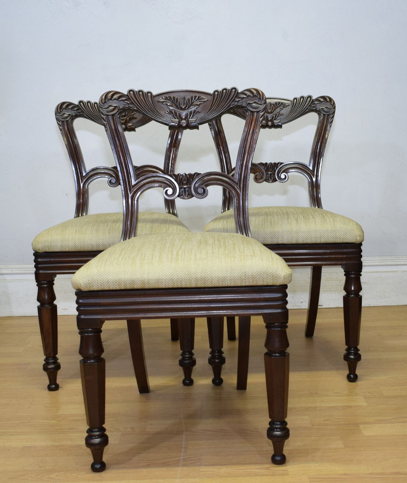 3 Regency Dining Chairs, 1800s photo buy