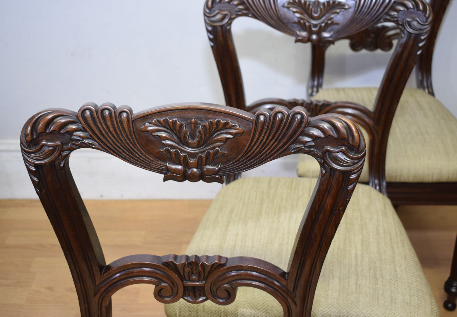 345.0 3 Regency Dining Chairs, 1800s photo