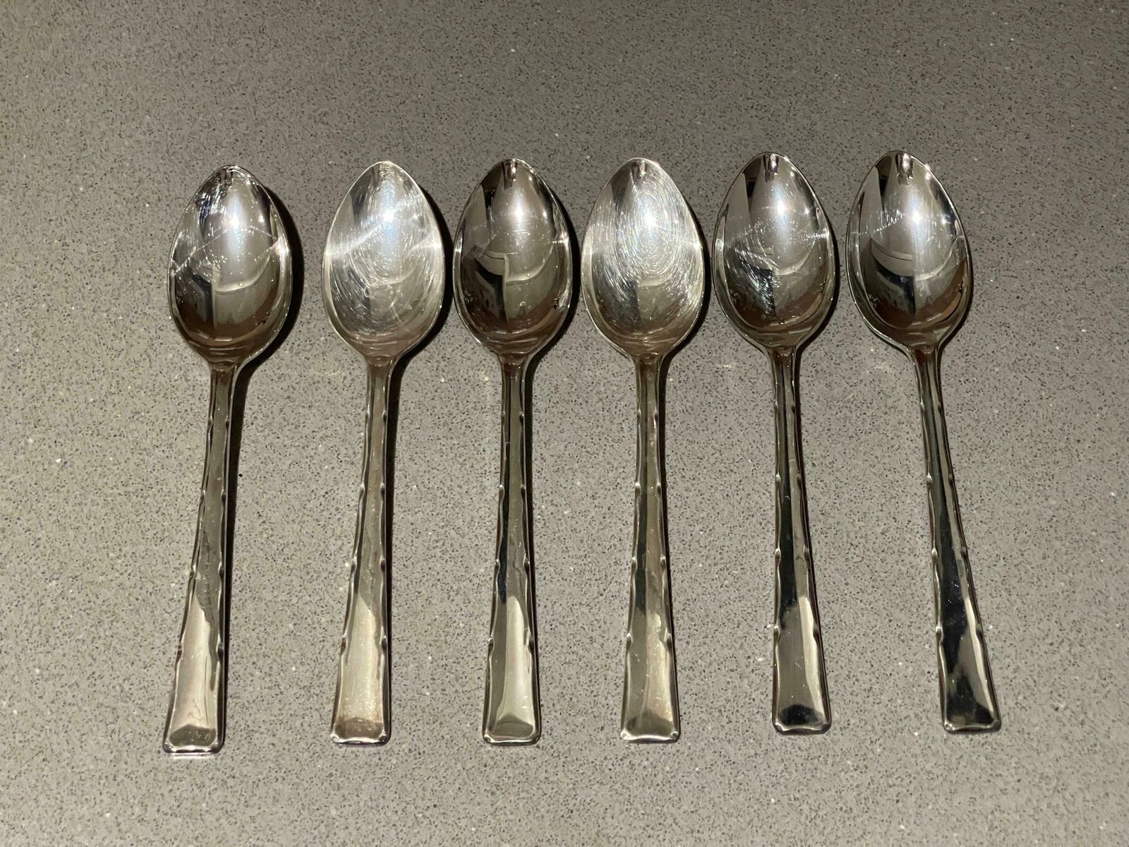 25 Antique Spoon English Silver Demitasse Coffee Tea Spoons 4 Set Of 6 photo Home Decor
